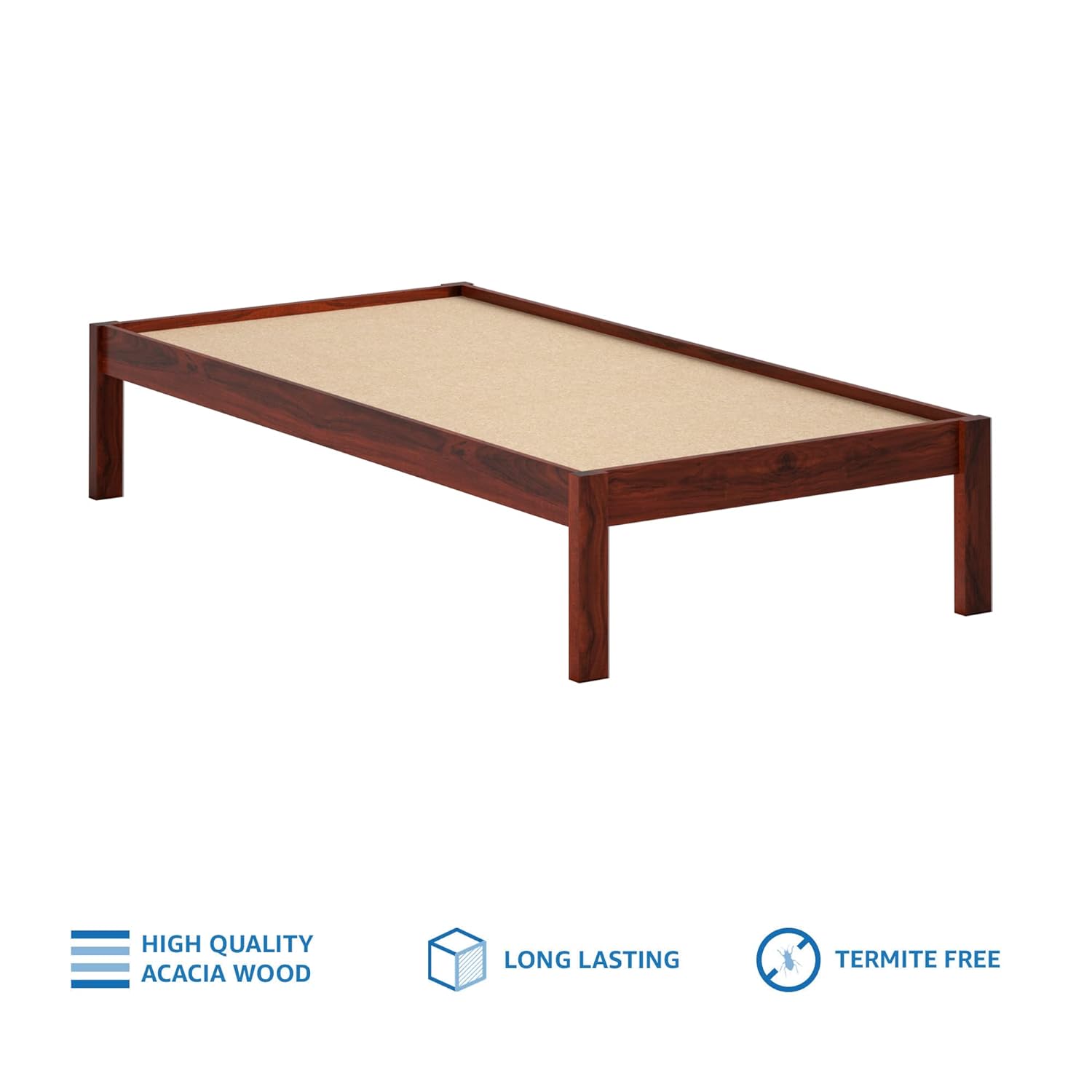 Gauld Acacia Wood Single Bed Without Storage
