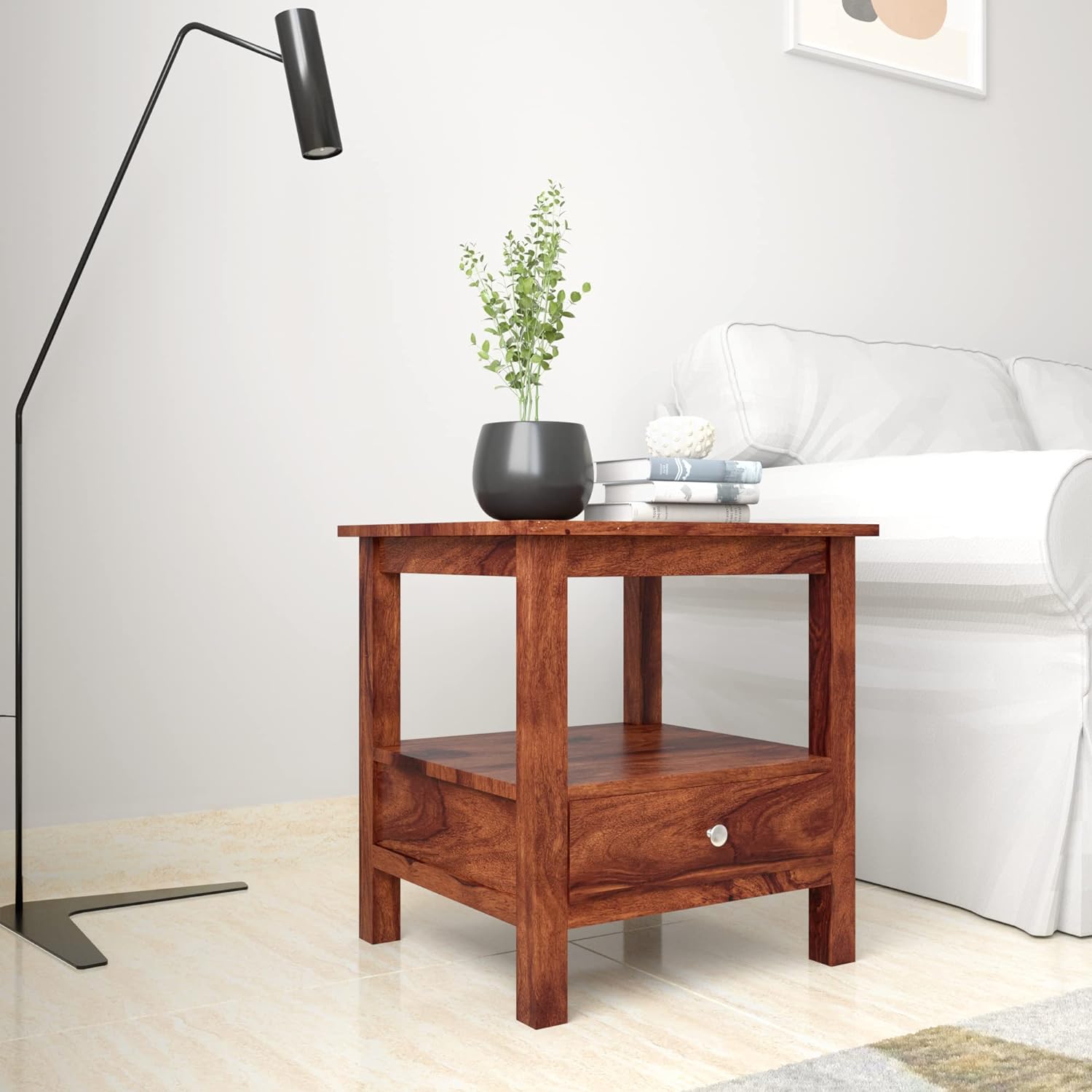 Sympl Side Table with 1 Drawer