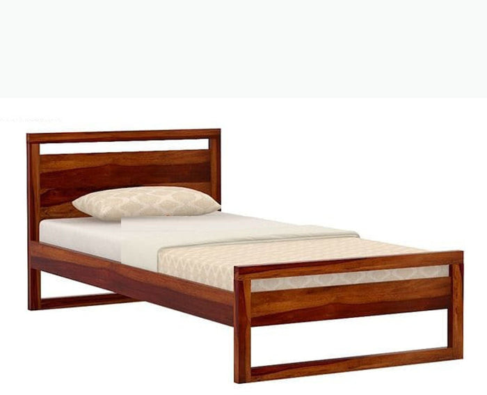 solid wood single bed with storage