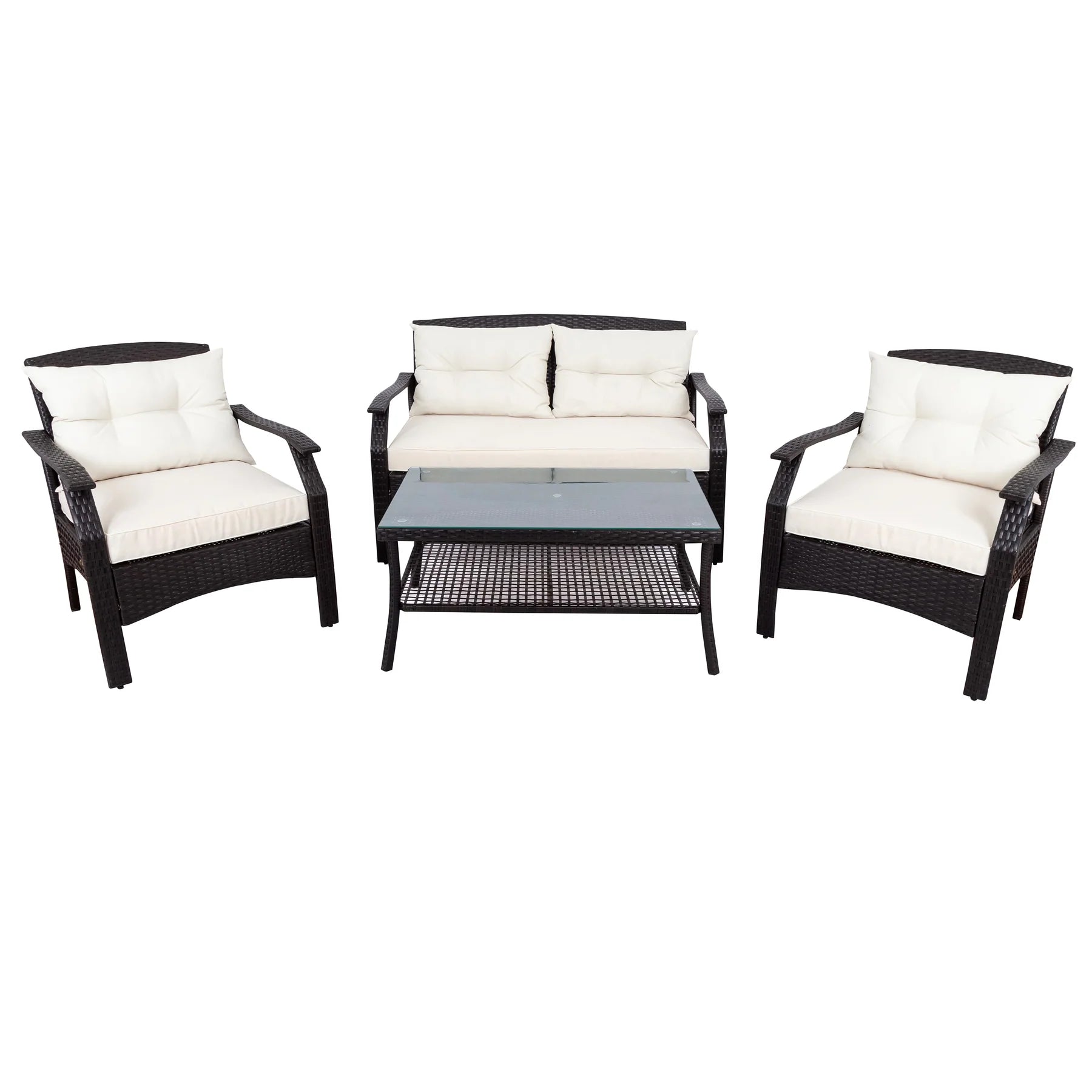 OUTDOOR SOFA SET 2 SEATER, 2 SINGLE SEATER AND 1 CENTER TABLE