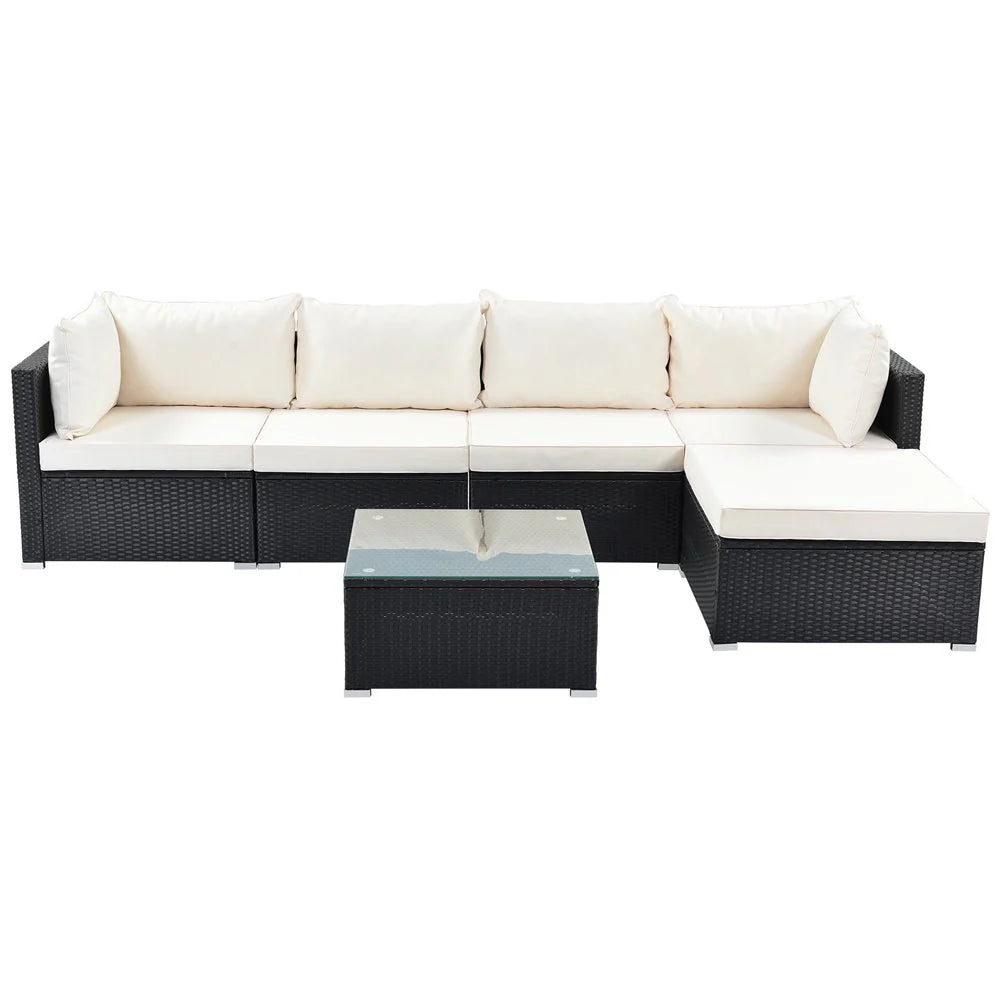 OUTDOOR PATIO SOFA SET 4 SEATER AND 1 TABLE