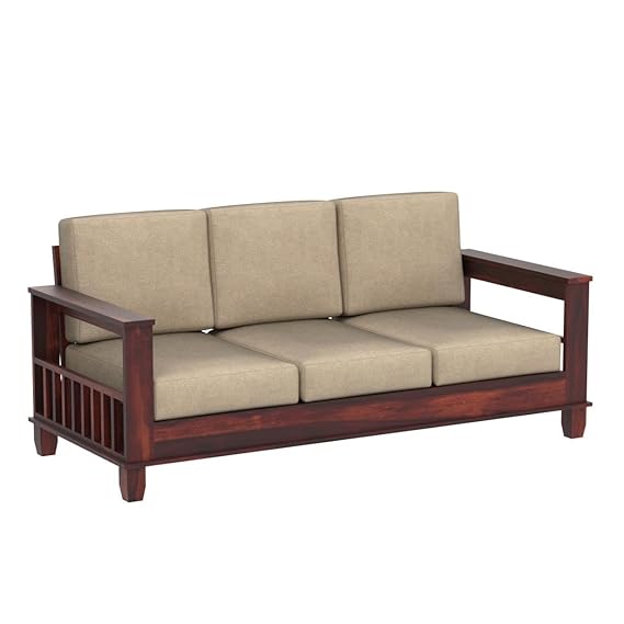 Houlton 3 Seater Solid Sheesham Wood Sofa