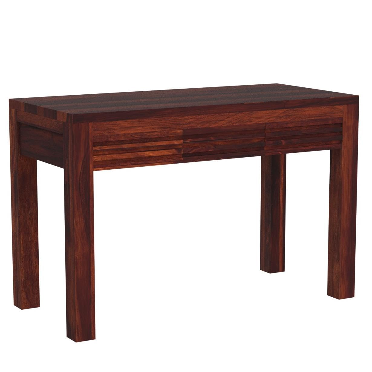 Omphalos Solid Sheesham Wood Study Table With Natural Finish