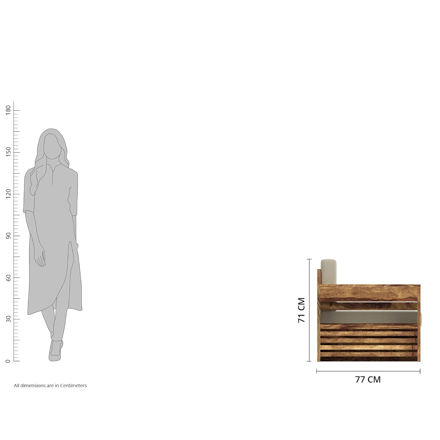 Nemoral Solid Sheesham Wood Sofa Cum Bed