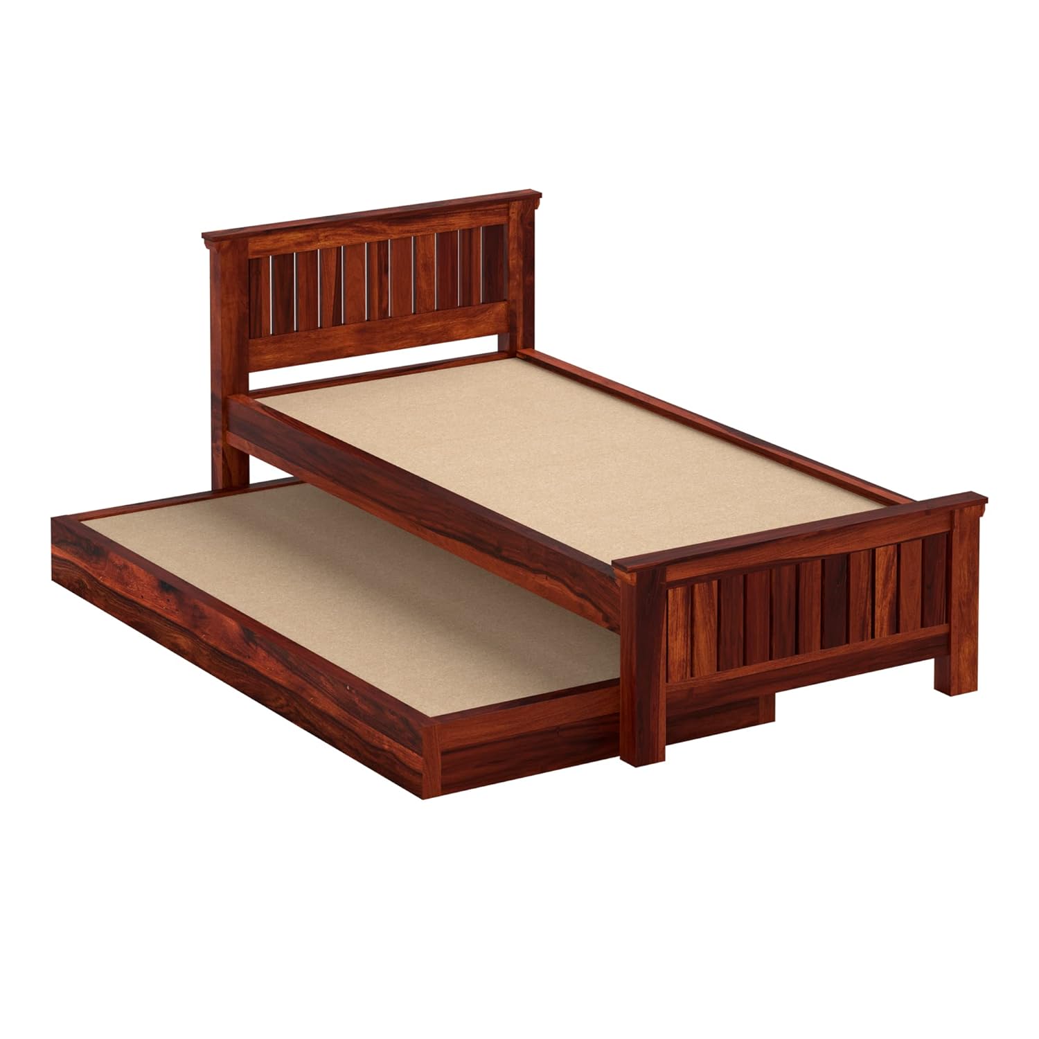 Sheesham Wood Lyan Solid Sheesham Wood Trundle Bed