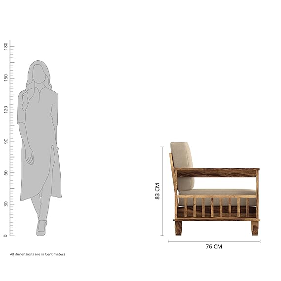 Houlton 3 Seater Solid Sheesham Wood Sofa