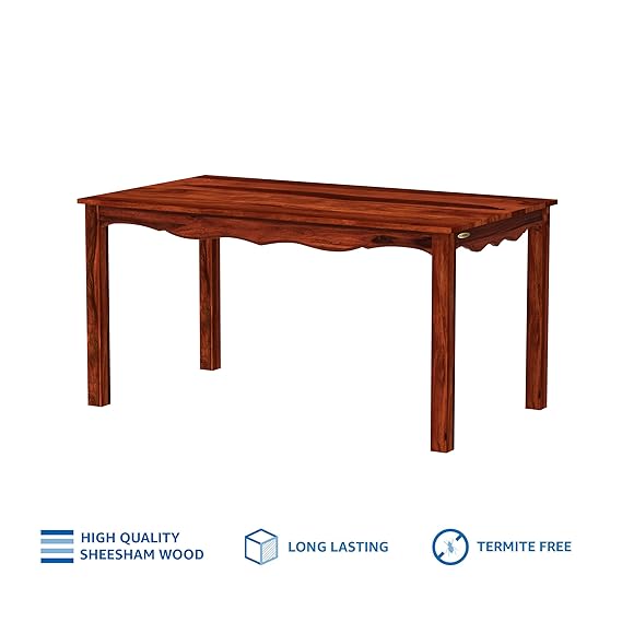 Mehraab 6 Seater Dining Table (Solid Sheesham Wood)