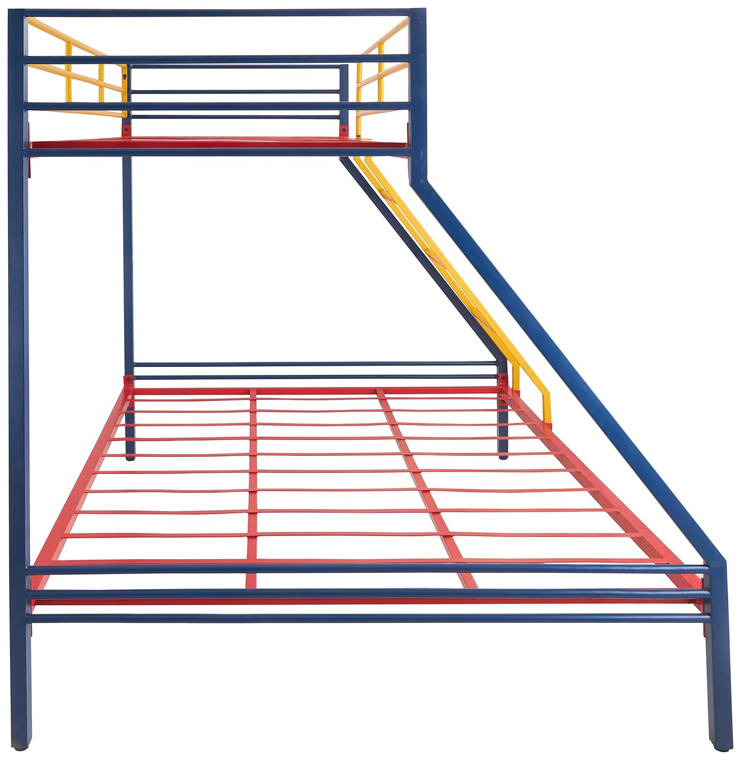 Metal Twin Over Full Bunk Bed with Trundle