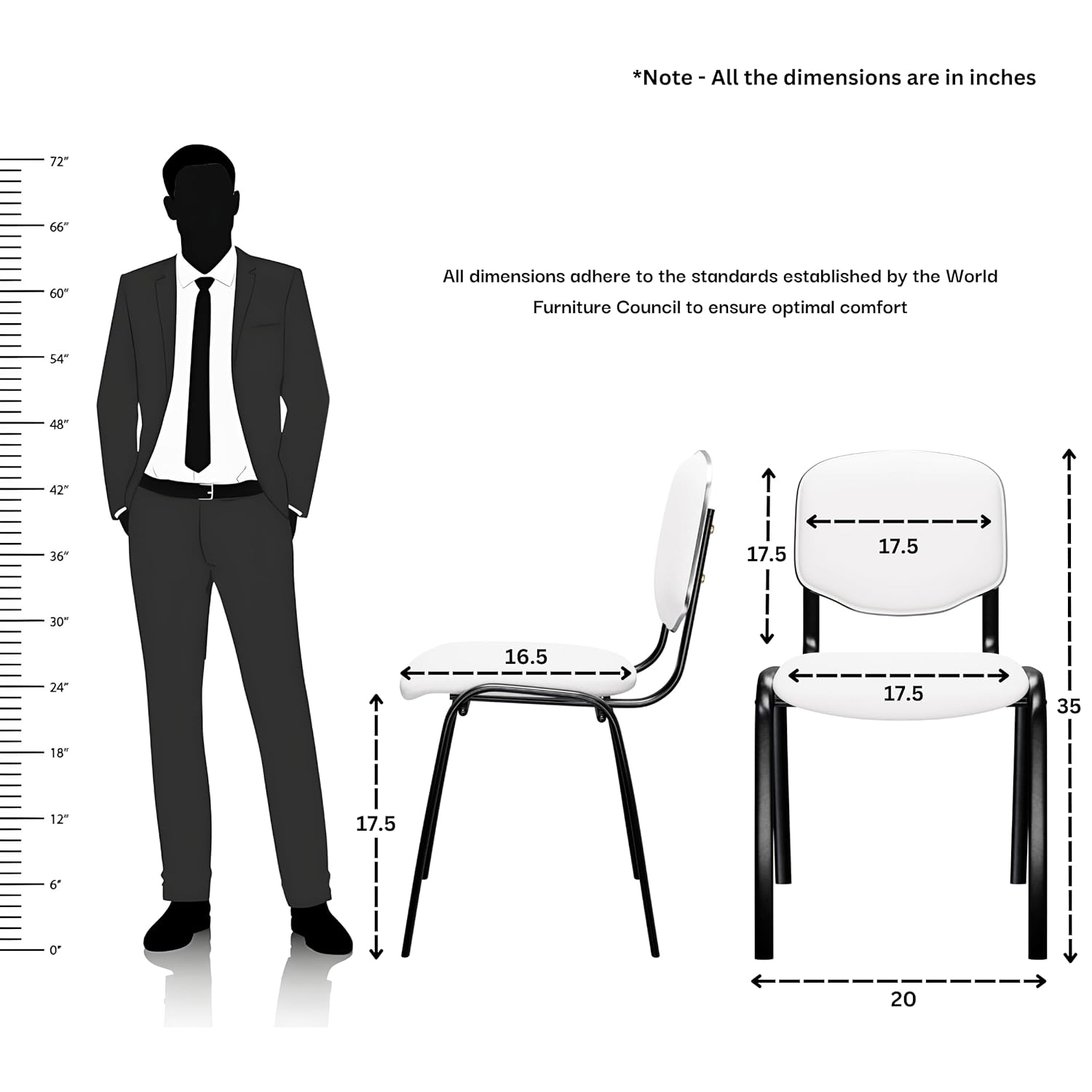 Vignet Low Back Support Ergonomic Office Chair