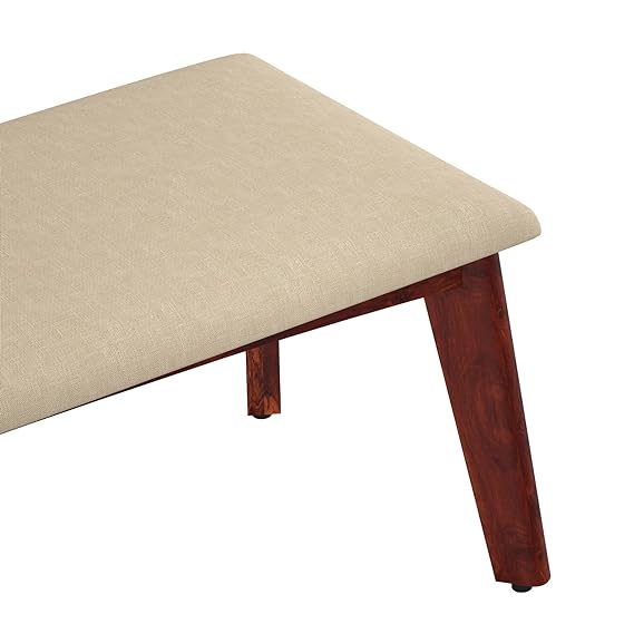 Margate Solid Sheesham Wood Bench with Cushion