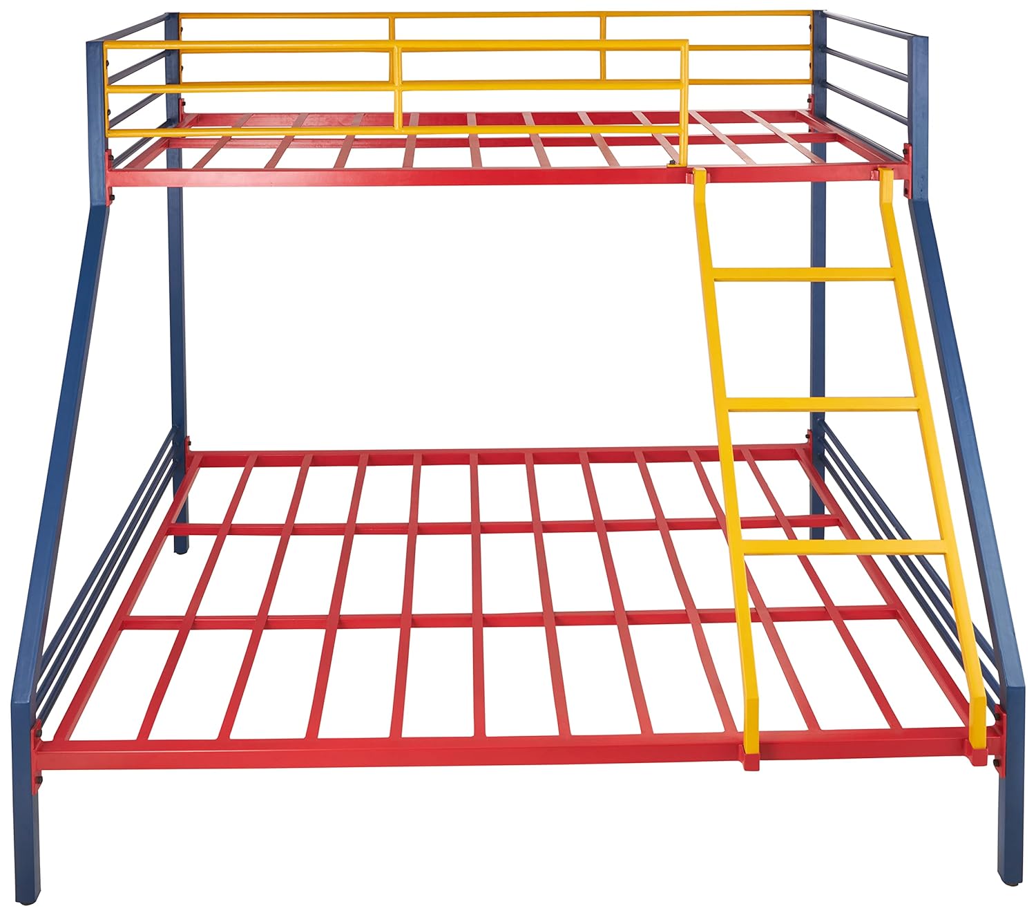 Metal Twin Over Full Bunk Bed with Trundle