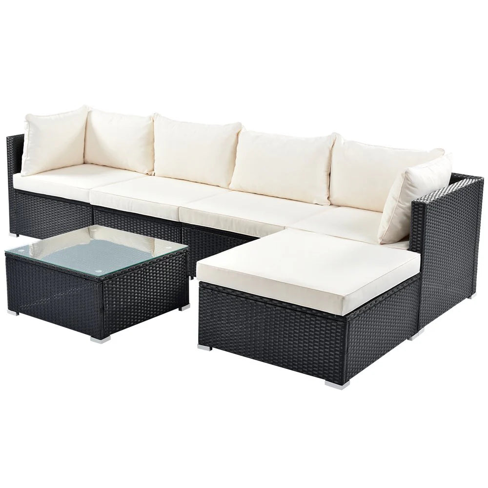 OUTDOOR PATIO SOFA SET 4 SEATER AND 1 TABLE