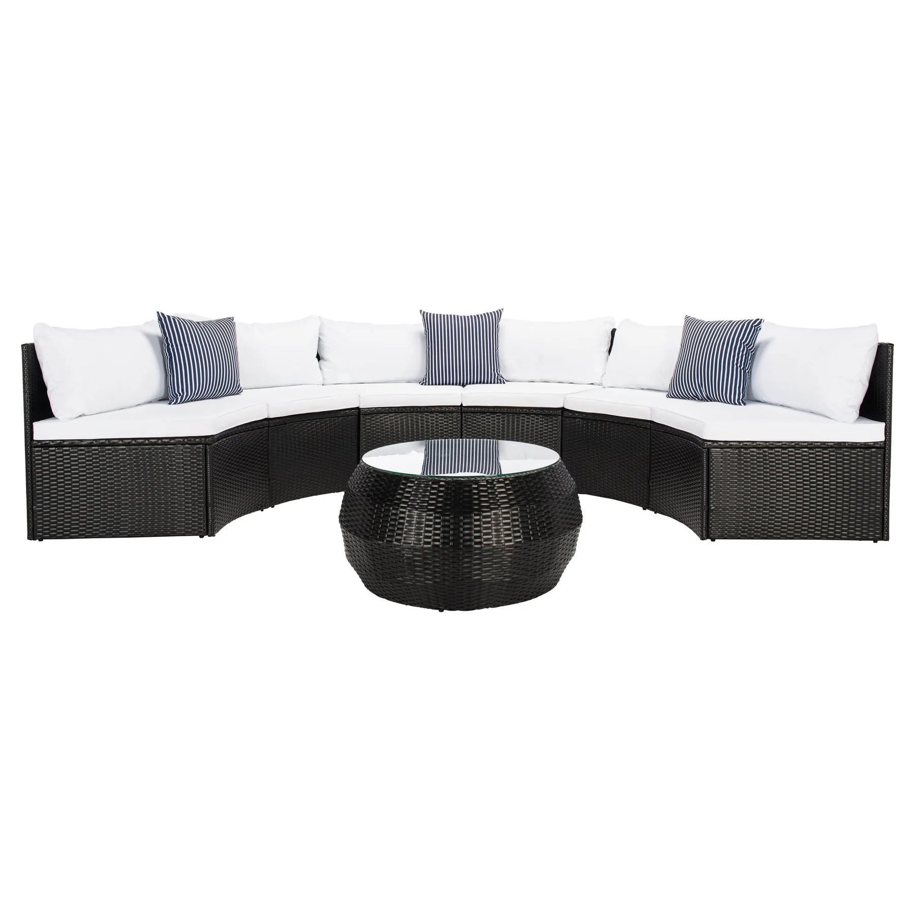 FURNIZY OUTDOOR SOFA SET 6 SEATER AND 1 CENTER TABLE