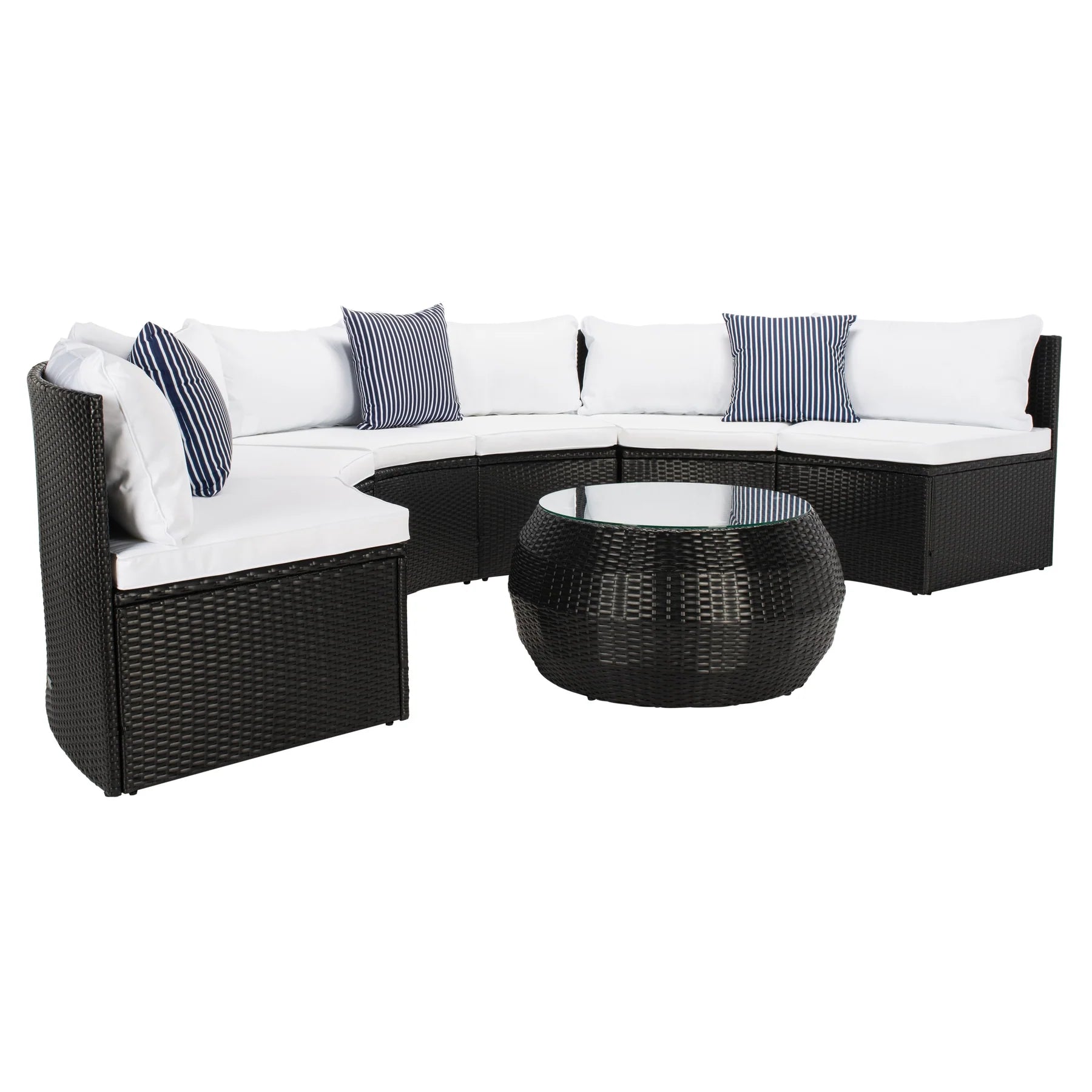 FURNIZY OUTDOOR SOFA SET 6 SEATER AND 1 CENTER TABLE