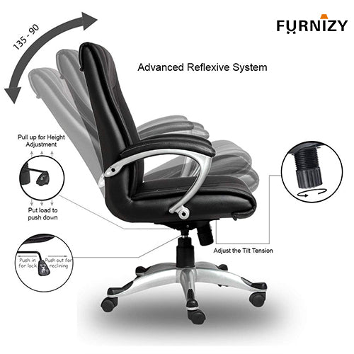 High Back Ergonomic Cushioned Office Chair