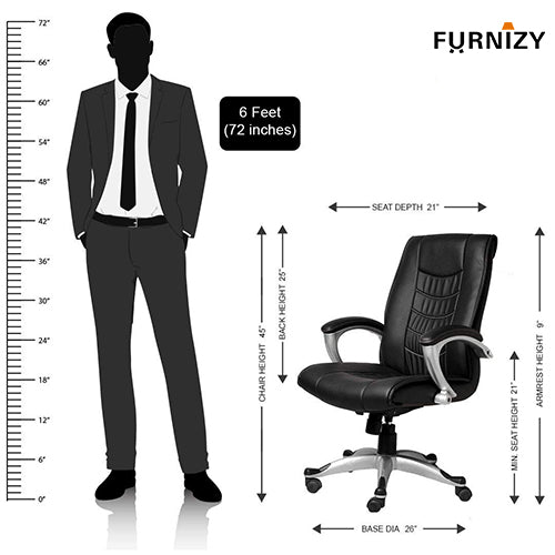 High Back Ergonomic Cushioned Office Chair