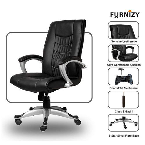 High Back Ergonomic Cushioned Office Chair